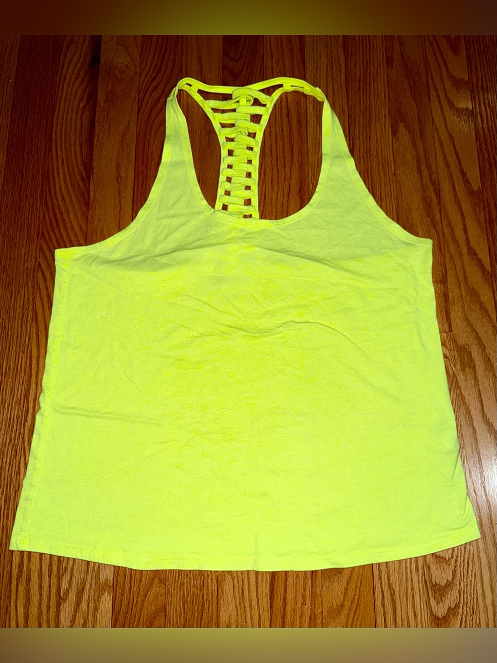 Neon Yellow Tank Large